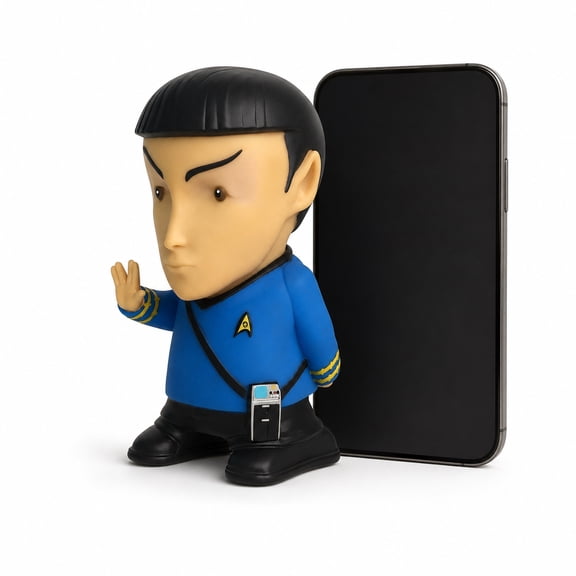 Star Trek: TOS - Mr. Spock Bluetooth Figure Speaker with Sound Effects, Microphone and Authentic Spock Quotes