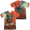 thumbnail image 1 of Star Trek Teamwork Unisex Adult Sublimated Costume T Shirt (Front/Back), 2X-Large Multicolor, 1 of 2