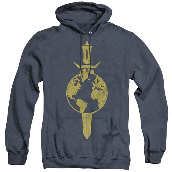 Star Trek Terran Empire Adult Heather Hoodie Sweatshirt Navy