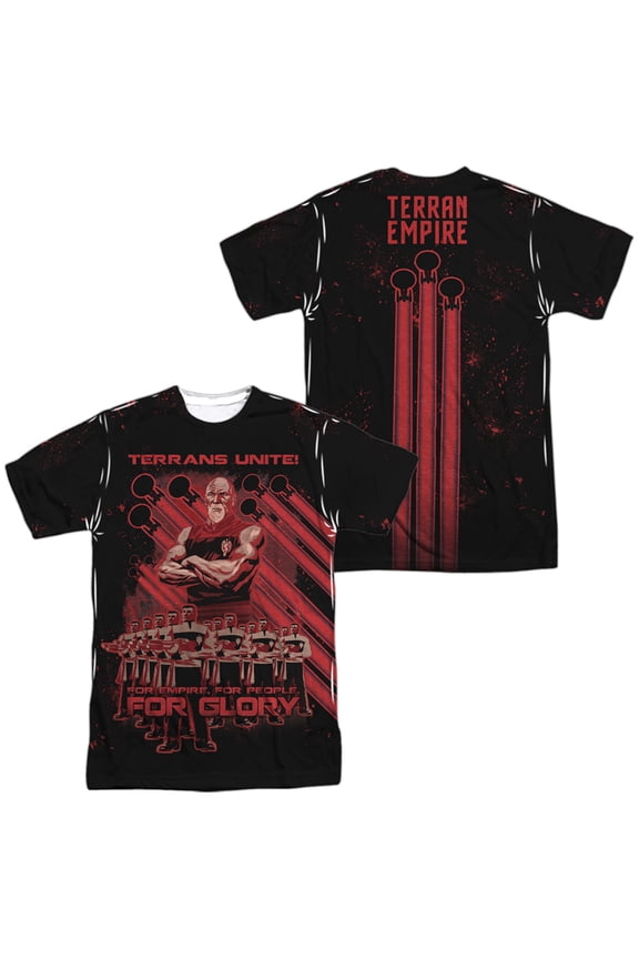 Terrans Unite Unisex Adult Sublimated Costume T Shirt (Front/Back), X-Large Multicolor