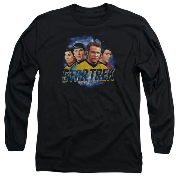 Star Trek The Boys Long Sleeve Adult 18/1 T-Shirt Black