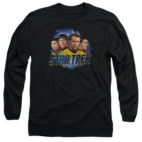 Star Trek The Boys Long Sleeve Adult 18/1 T-Shirt Black