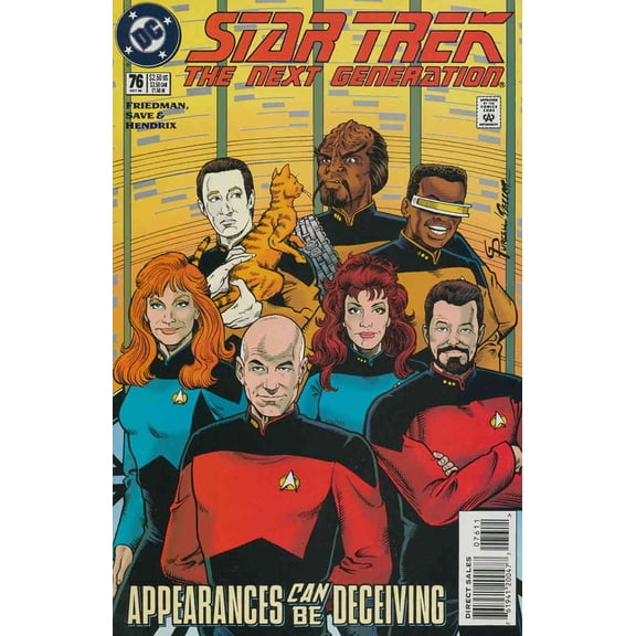 Star Trek: The Next Generation #76 VF ; DC Comic Book