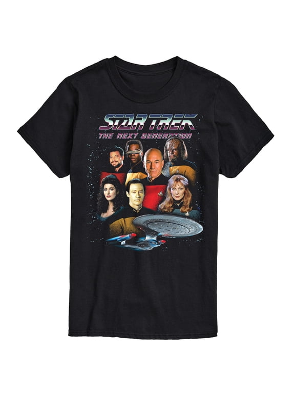 - The Next Generation Characters Men's Short Sleeve Graphic T-Shirt