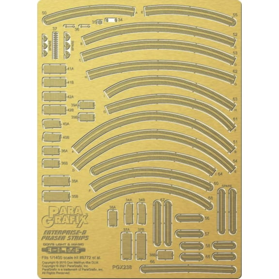 Star Trek - The Next Generation - Enterprise D Phaser Strips - 1/1400 Scale - PGX238