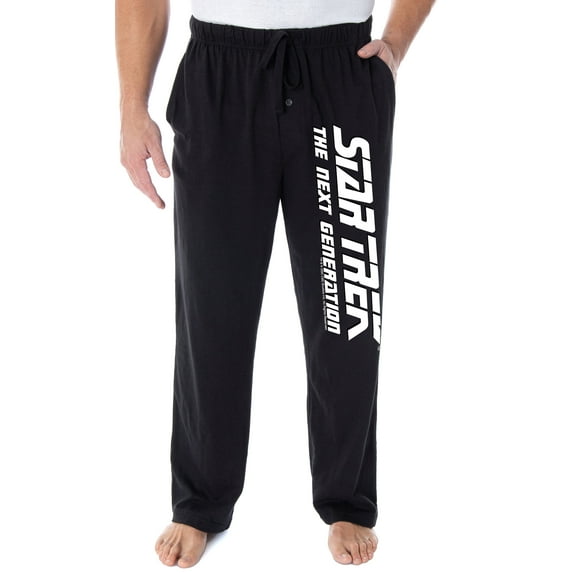 Star Trek The Next Generation Men's Classic TNG Logo Lounge Pajama Pants