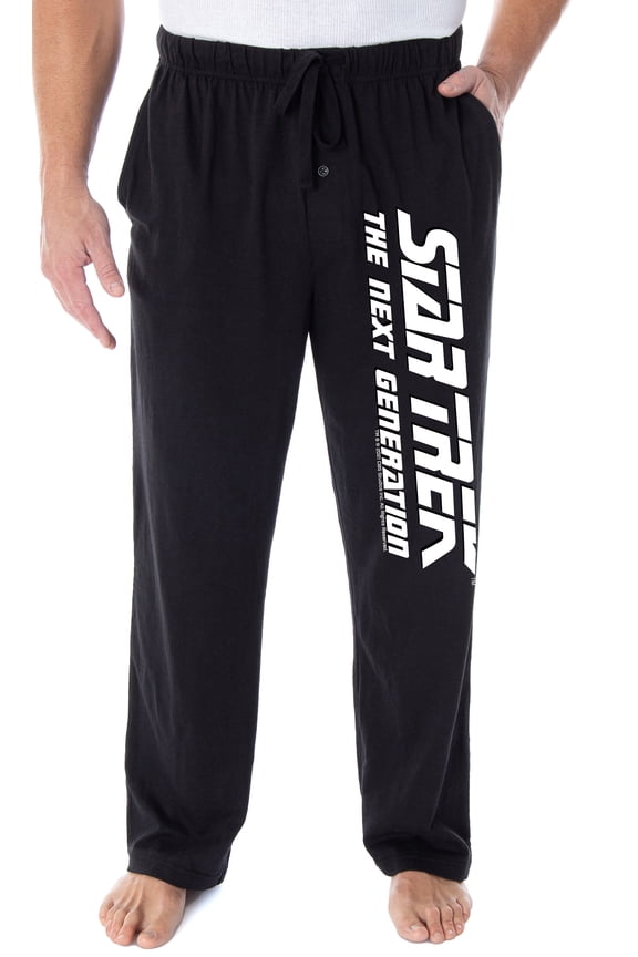 Star Trek The Next Generation Men's Classic TNG Logo Lounge Pajama Pants