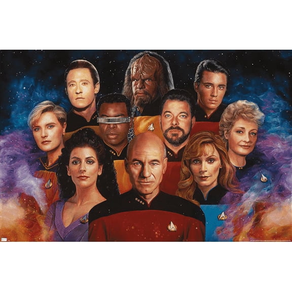Star Trek: The Next Generation - Nicky Barkla Illustration Wall Poster, 22.375" x 34"