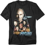 Star Trek Mens The Next Generation Crew T-shirt Large Black