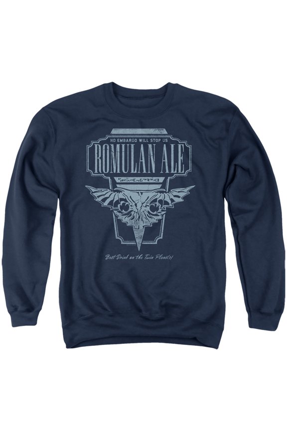 Star Trek The Next Generation Romulan Ale Adult Crewneck Sweatshirt Navy