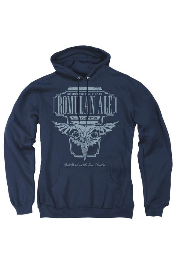 Star Trek The Next Generation Romulan Ale Adult Pullover Hoodie Sweatshirt Navy