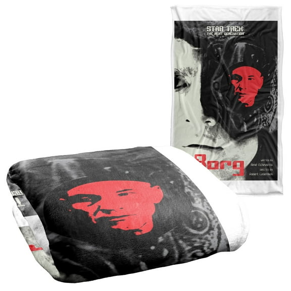 Star Trek The Next Generation Season 5 Episode 23 Silky Touch Super Soft Throw Blanket 36" x 58"