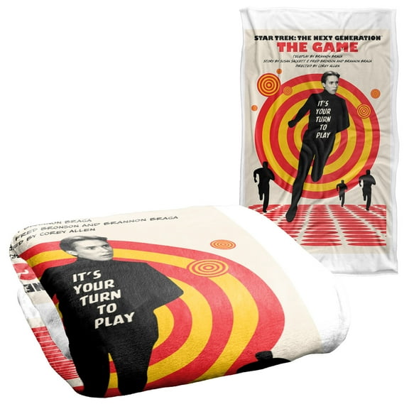 Star Trek The Next Generation Season 5 Episode 6 Silky Touch Super Soft Throw Blanket 36" x 58"