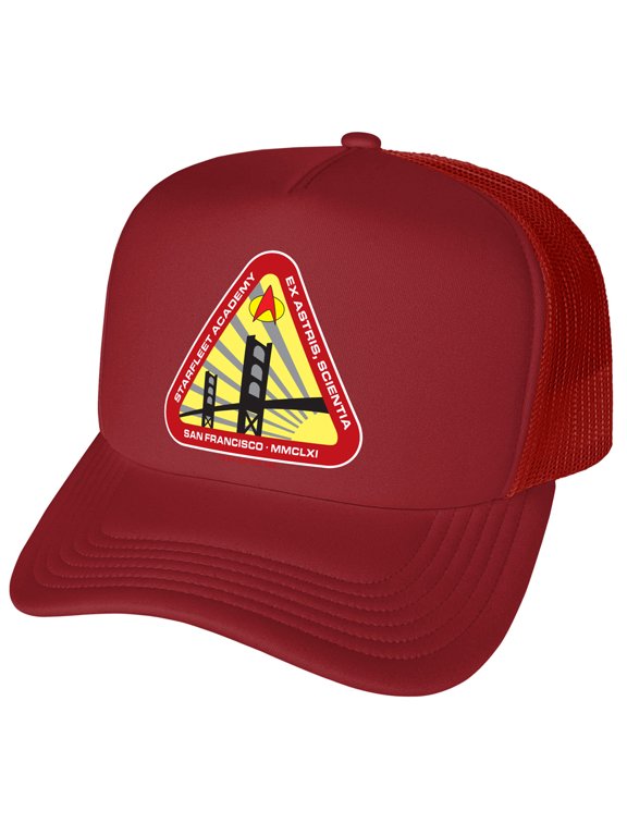 : The Next Generation Starfleet Academy Logo Foam Snapback Trucker Hat - Unisex for Men and Women