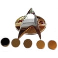 thumbnail image 1 of Star Trek The Next Generation TNG Full Size Communicator Pin and 5 Ranking PIPS, 1 of 1