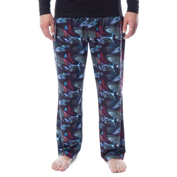 Star Trek The Next Generation TNG Mens' Enterprise Romulan Starship Sleep Lounge Pajama Pants Sleepwear