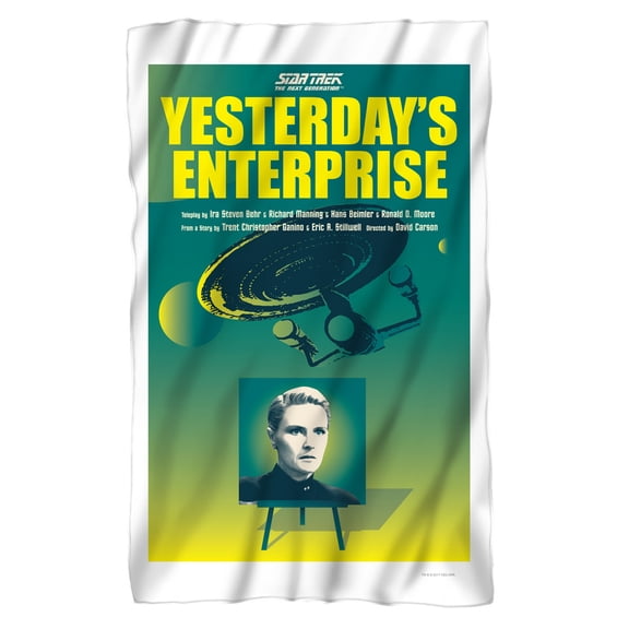 Star Trek: The Next Generation Yesterday's Enterprise Juan Ortiz Poster Fleece Blanket