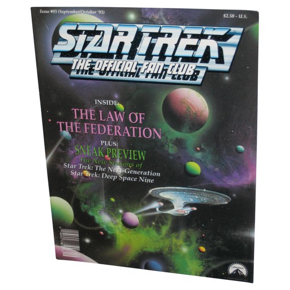 Star Trek The Official Fan Club September October '93 Magazine Book #93