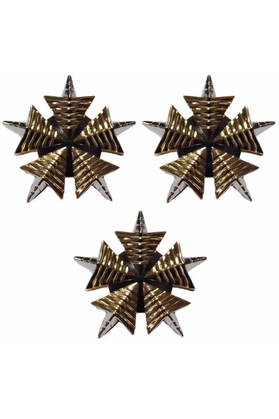 Star Trek The Original Movie Fleet Admiral Metal Uniform Pin Set of 3 Pins