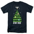 thumbnail image 1 of Star Trek The Original Series Christmas Tree Unisex Adult T Shirt, Navy, Medium, 1 of 5