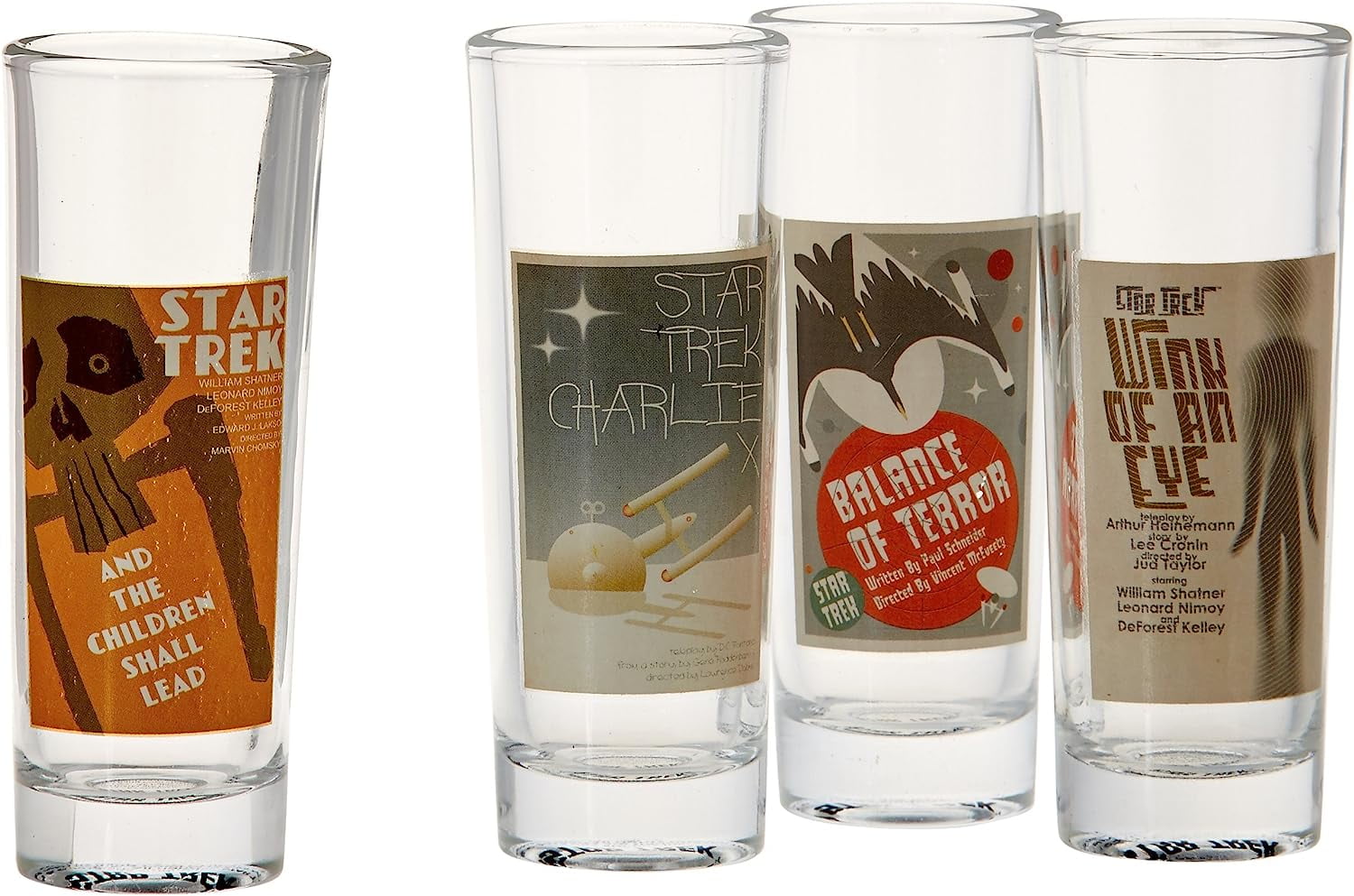 Star Trek: The Original Series Fine Art Shot Glasses Set #2: Set of 4