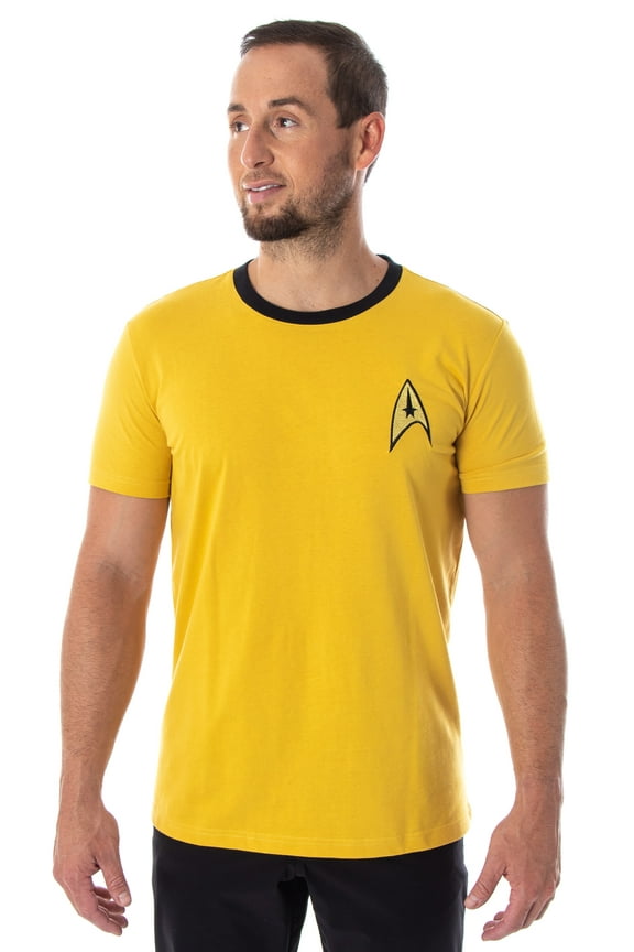 Star Trek The Original Series Men's Costume Short Sleeve Shirt - Kirk, Spock