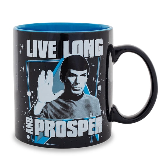 Star Trek Spock Live Long Ceramic Mug, 20oz