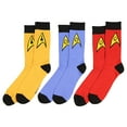 thumbnail image 1 of Star Trek The Original Series Uniform Adult Crew Socks, 1 of 6