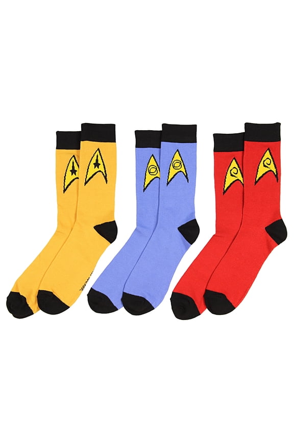Star Trek The Original Series Uniform Adult Crew Socks