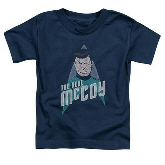 Star Trek-The Real Mccoy - Short Sleeve Toddler Tee - Navy- Large 4T