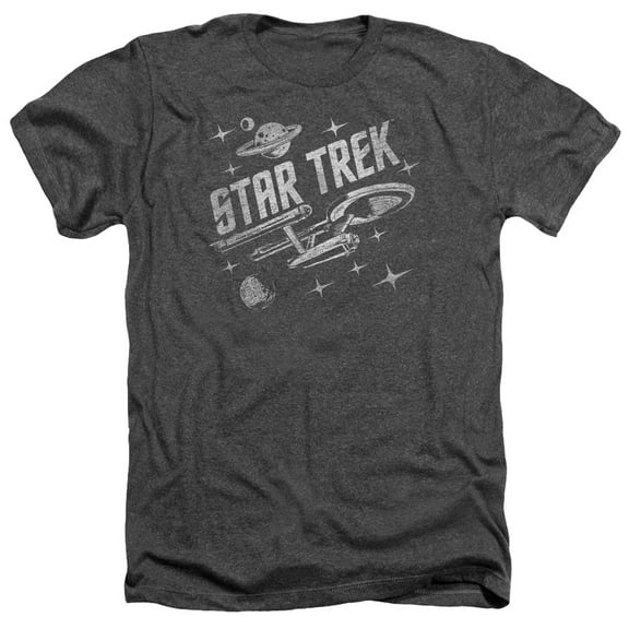 Star Trek - Through Space - Heather Short Sleeve Shirt - Large