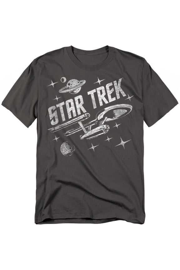 Men's Through Space T-shirt XXX-Large Charcoal