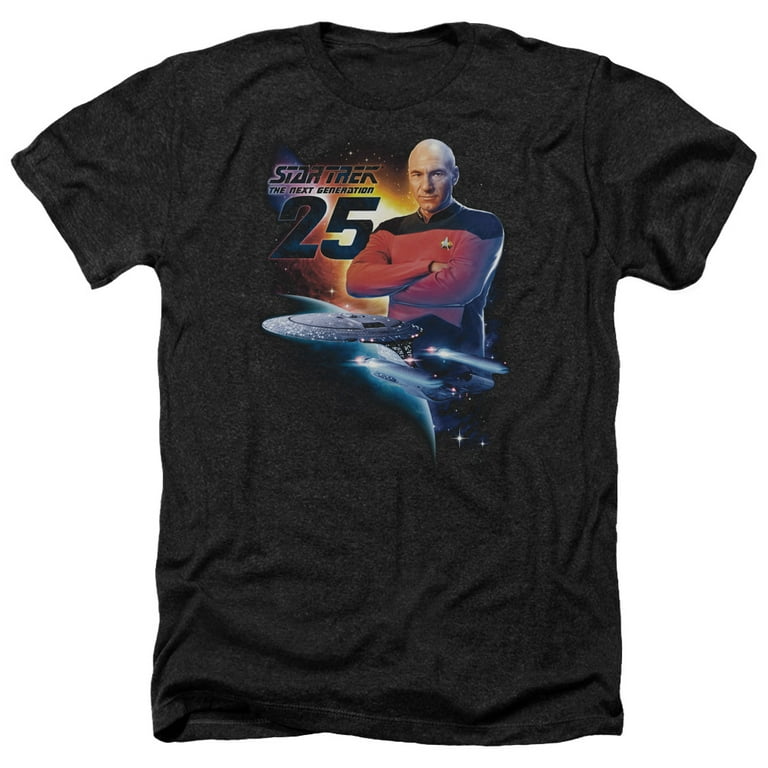 Star Trek - Tng 25 - Heather Short Sleeve Shirt - Large Star Trek - Tng 25 - Heather Short Sleeve Shirt - Large