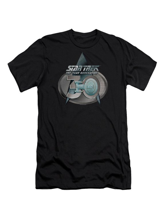 Star Trek - Tng 30 Logo - Slim Fit Short Sleeve Shirt - Medium