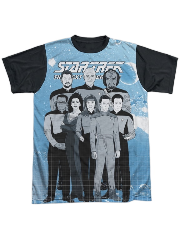 Tng Comic Cast Unisex Adult Halloween Costume Sublimated T Shirt