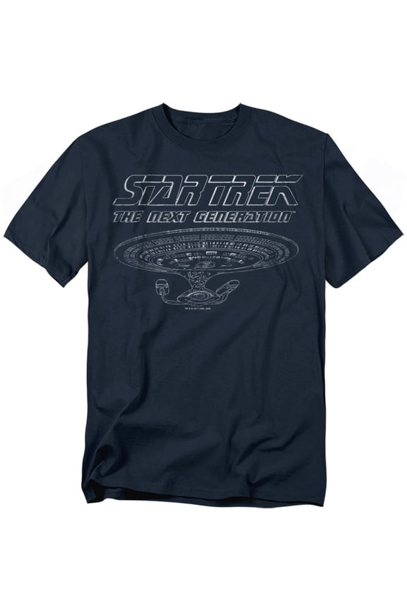 Star Trek Tng Enterprise Officially Licensed Adult T-Shirt L