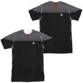 thumbnail image 1 of Star Trek Tng Movie Command Uniform Unisex Adult Sublimated Costume T Shirt (Front/Back), Small Multicolor, 1 of 2