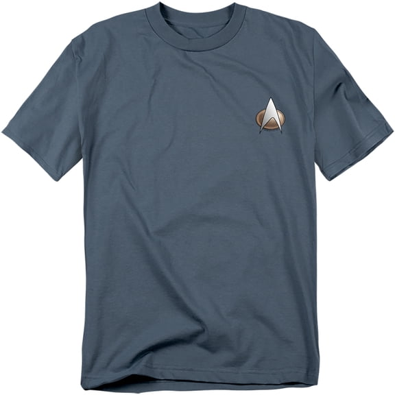 Star Trek Men's Tng Science Emblem T-shirt Medium Slate