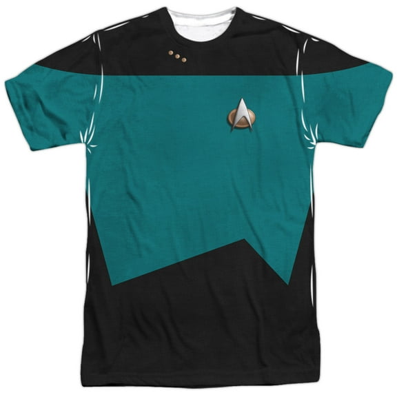 Star Trek - Tng Science Uniform - Short Sleeve Shirt - X-Large