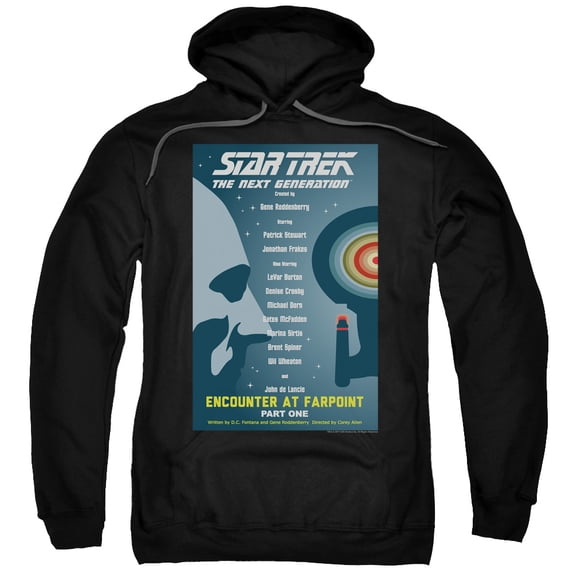 Star Trek - Tng Season 1 Episode 1 - Pull-Over Hoodie - Medium