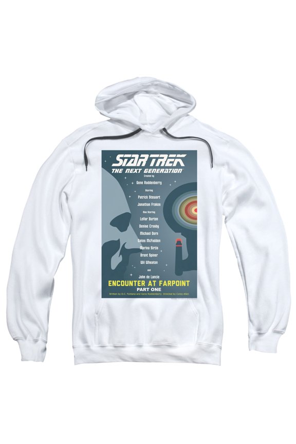 Star Trek - Tng Season 1 Episode 1 - Pull-Over Hoodie - Medium