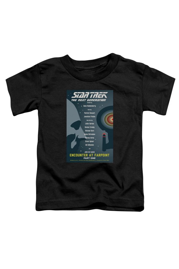 Star Trek - Tng Season 1 Episode 1 - Toddler Short Sleeve Shirt - 2T