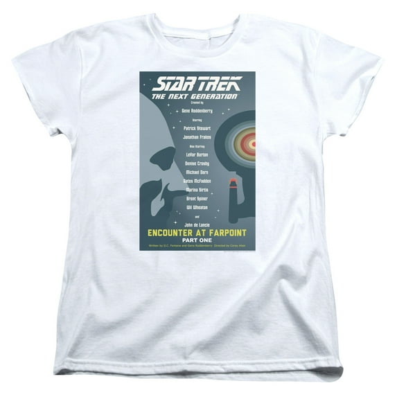 Star Trek - Tng Season 1 Episode 1 - Women's Short Sleeve Shirt - Large