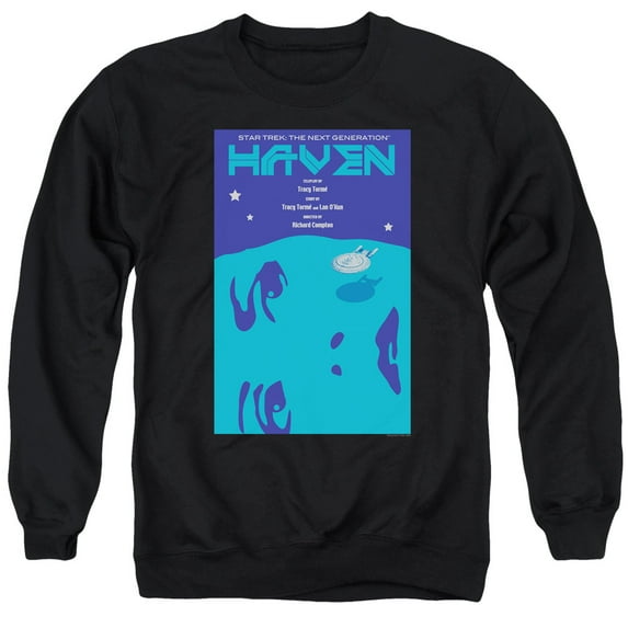 Star Trek Tng Season 1 Episode 11 Adult Crewneck Sweatshirt Black