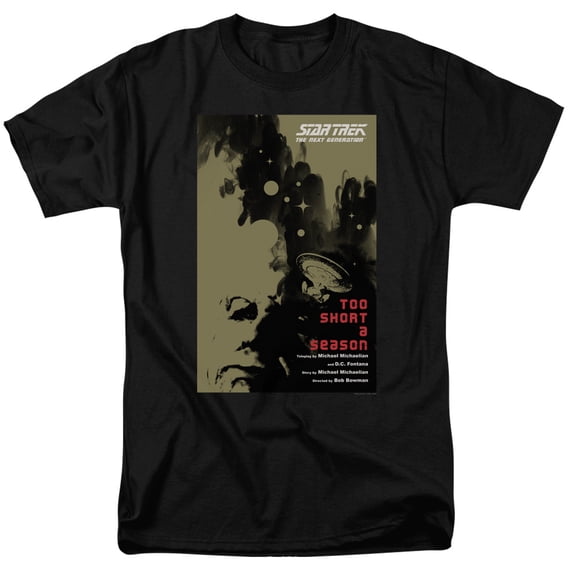 Star Trek Tng Season 1 Episode 16 Adult 18/1 T-Shirt Black