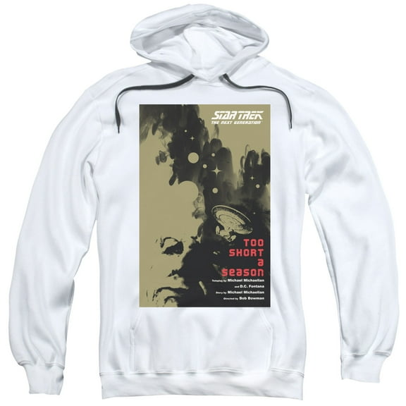 Star Trek Tng Season 1 Episode 16 Adult Pullover Hoodie Sweatshirt White