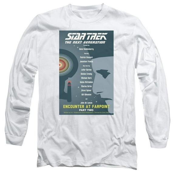 Star Trek - Tng Season 1 Episode 2 - Long Sleeve Shirt - Large