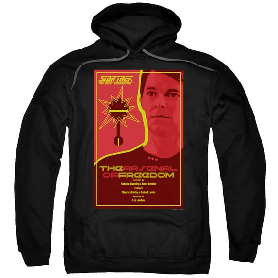 Star Trek Tng Season 1 Episode 21 Adult Pullover Hoodie Sweatshirt Black
