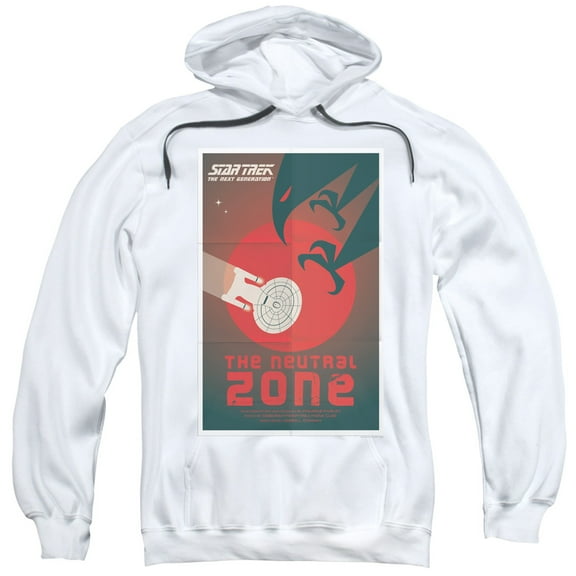 Star Trek Tng Season 1 Episode 26 Adult Pullover Hoodie Sweatshirt White