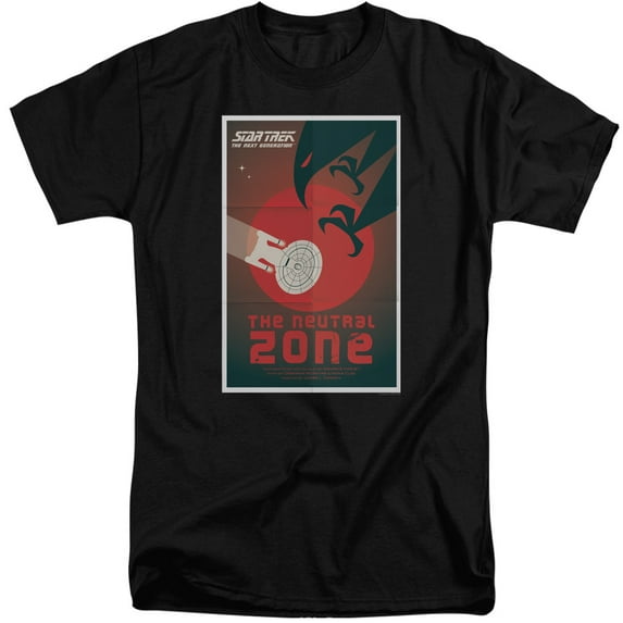 Star Trek Tng Season 1 Episode 26 Adult Tall T-Shirt 18/1 T-Shirt Black